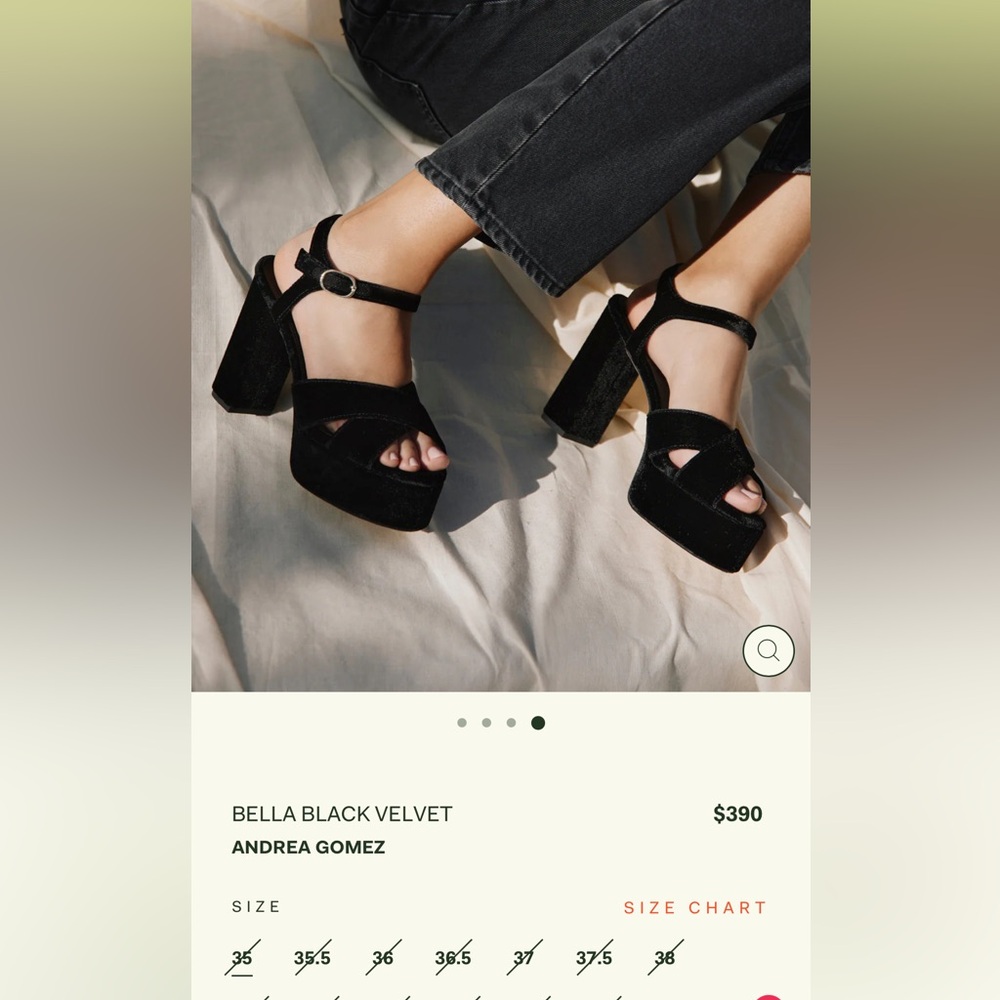 Brand New Andrea Gomez Platform Heel